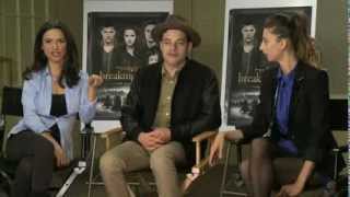 SMF interview Rami Malek Angela Sarafyan and Andrea Gabriel from Twilight Breaking Dawn 2 [upl. by Aikal]