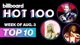 Billboard Hot 100 Top 10 Countdown For August 3 2024  Billboard News [upl. by Michelle]