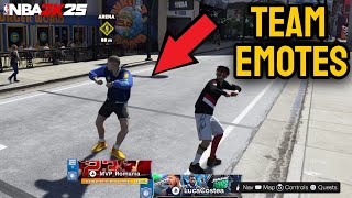 How to Equip Team Emotes in NBA 2K25 Tutorial [upl. by Swerdna807]