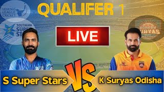 🔴LIVE  Konark Suryas Odisha vs Southern Super Stars live  KSO vs SSS Qualifier 1 LLC 2024 [upl. by Obola570]