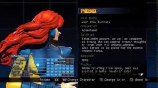 Ultimate Marvel vs Capcom 3 ✯ Alternate Costume  Phoenix [upl. by Goetz457]