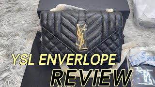 Saint Laurent  YSL Small Envelope Bag Review [upl. by Hametaf691]