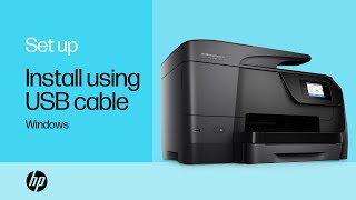 Installing an HP Printer in Windows Using a USB Cable  HP Printers  HP Support [upl. by Honeywell603]