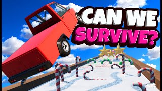 Can We Survive In Pigeons on this Downhill Christmas Map BeamNG Drive Mods [upl. by Elita142]