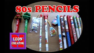 80s Vintage Collectable PENCILS COLLECTION  with Leon Hills  LEON CREATOR [upl. by Stiegler]