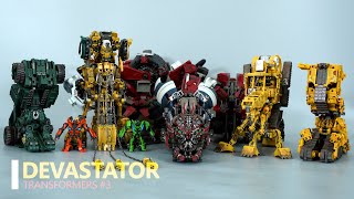 【Stop Motion】DEVASTATOR Combined Devil Saviour Movie Constructicons Robot Toys COMPLETE [upl. by Atiuqat59]