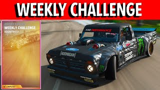 Forza Horizon 5 Weekly Challenge HOONITRUCK  Earn a Drift Tap Skill amp Volcan Sprint Winter Season [upl. by Gladwin]