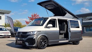 camper build vw transporter t61 camper conversion modified pop top roof [upl. by Zeb]