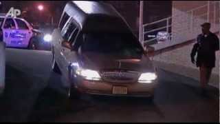 Raw Video Hearse Arrives at NJ Funeral Home [upl. by Enyamart]