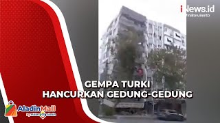 Video DetikDetik Gedung di Turki Runtuh akibat Diguncang Gempa Dahsyat [upl. by Ofilia]