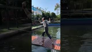 5103Fun at the 💦💦water park trampolinevlog Assument shorts [upl. by Perkoff]