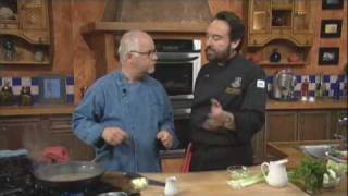 Part 1  Buccatini with Pancetta and Ricotta  Chefs Nick Stellino and Walter Pisano [upl. by Marienthal]