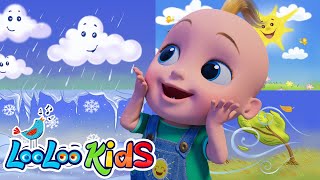 🌦️ Weather Fun LooLoo Kids Nursery Rhymes amp Kids Songs About the Weather 🎶 [upl. by Akirdnuhs560]