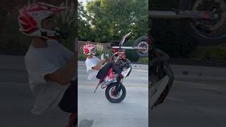 Best motorcycle commercial wheelie motorcycle motovlog supermoto 450 moto explore bikelife [upl. by Archibaldo]