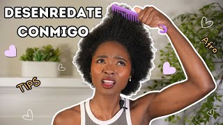 ♡ Así me desenredo el cabello TIPS cabello afro [upl. by Ricoriki]