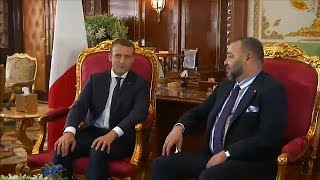 Emmanuel Macron reçu par Mohammed VI [upl. by Marylin673]