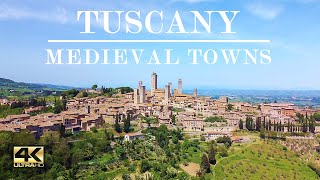 Val DOrcia Tuscany Towns  SAN GIMIGNANO VOLTERRA and MONTEREGGIONNI  ITALY 4K scenic travel [upl. by Winifield]