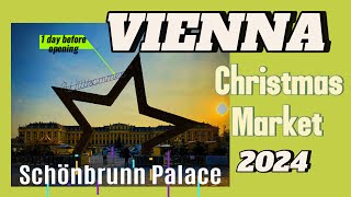 Vienna Christmas Market at Schönbrunn Palace 2024  Sneak Peek [upl. by Imojean131]