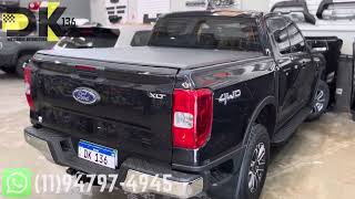 Ford Ranger XLT 2024  Capota Marítima Slim Force  Flash Cover  DK136 Acessórios [upl. by Eiduam]