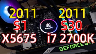 Xeon X5675 vs i7 2700K review 1usd The Best USED CPU [upl. by Drahsar]