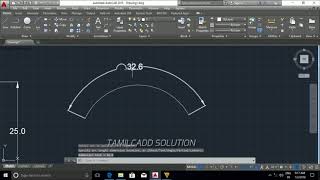 AutoCAD Quick Dimension Linear Aligned Arc Length Radius Diameter Angular Tamil [upl. by Nagaet]