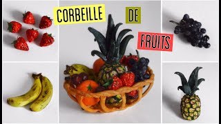 TUTO Fimo Corbeille à fruits [upl. by Arataj152]