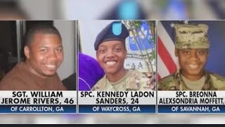 Parents of Spc Kennedy Ladon Sanders 1 of 3 of GA killed by drone in Jordan receives call from Biden [upl. by Branca]