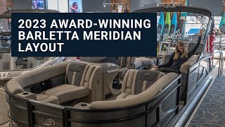 2023 Barletta Pontoons AwardWinning Meridian Layout [upl. by Annaicul851]