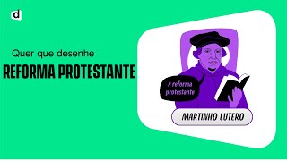 REFORMA PROTESTANTE  HISTÓRIA  QUER QUE DESENHE [upl. by Fiann200]