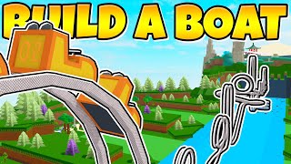 I built a rollercoaster to the end In Build a Boat [upl. by Chipman]