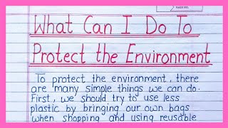 What Can I Do To Protect The Environment Paragraph 150 words  CBSE Expression Series 2024 [upl. by Horter]