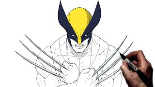 How To Draw Wolverine  Step By Step  Marvel [upl. by Bride]