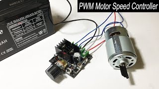 775 motor speed PWM controller 12V40V 10A testing [upl. by Adnerb]