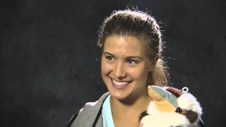 Eugenie Bouchard Kookaburra Interview [upl. by Nujra148]