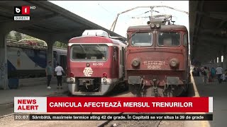 CANICULA AFECTEAZĂ MERSUL TRENURILOR Știri B1TV 12 iulie 2024 [upl. by Grunenwald218]