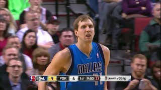 Dirk Nowitzki Full Highlights at Trail Blazers 20131207  30 Points 7 AST Clutch [upl. by Nauqal]