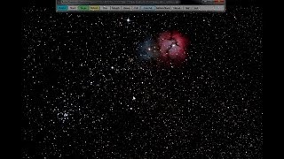 M8 Lagoon Nebula Then M20 M21 Trifid Nebula amp Cluster Live EAA Single 30 Second Frame [upl. by Feriga119]