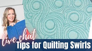 Tips For Quilting Swirls Live Chat with Angela Walters [upl. by Mukul86]