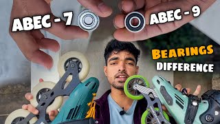 What is The Difference Between ABEC7 Bearings Vs ABEC9 Bearings Skate Bearings [upl. by Eaton]