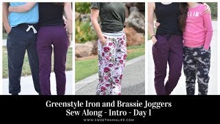 Greenstyle Brassie and Iron Joggers Sew Along  Day 1  Welcome and Pattern Adjustments [upl. by Alywt210]