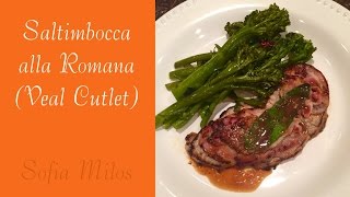 Saltimbocca alla Romana Veal Cutlet [upl. by Airtened]