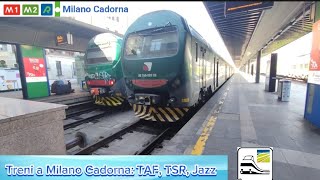 🚉 Treni a Milano Cadorna TAF TSR e Jazz [upl. by Liebermann]