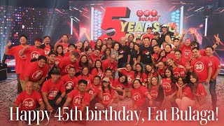 Happy 45th Birthday Eat Bulaga  Singing Queen Sam [upl. by Ijies]