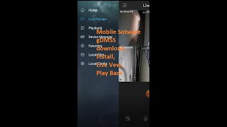 How to Install gDMSS Mobile Software  Download Install NVR Add Live View Play Back [upl. by Namlak]