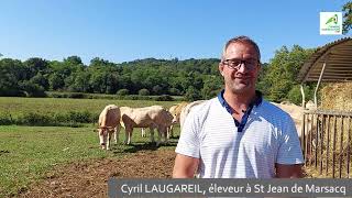 Témoignage de Cyril Laugareil éleveur à St Jean de Marsacq à laffiche du concours de lélevage [upl. by Haduj]