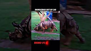 Rhino vs elephant trending animals wildlife rhino elephant shorts short viralvideo [upl. by Attenyt]