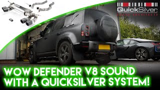 The Best Sounding V8 Defender with our QuickSilver Sound Architect [upl. by Albert]