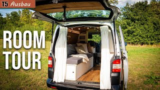 Wunderschöner VW Bulli T5 Camper Ausbau  Van Room Tour [upl. by Ytsenoh]