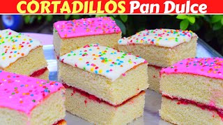 CORTADILLOS ESPONJOSOSPAN DULCE MEXICANO Dulce Hogar Recetas [upl. by Ranice]