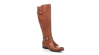 Naturalizer Josey Leather Riding Boot Wide Shaft [upl. by Nollahs496]